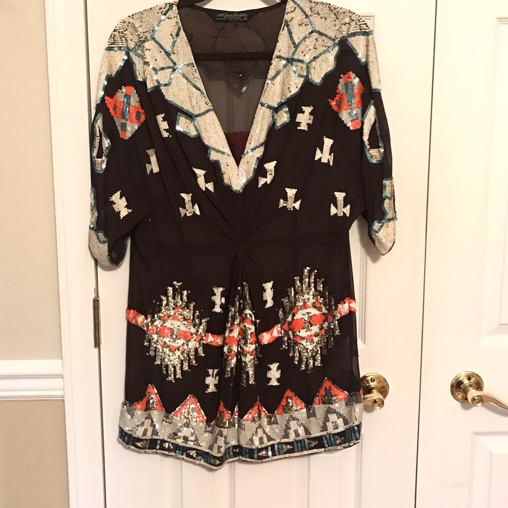 All saints sequin dress